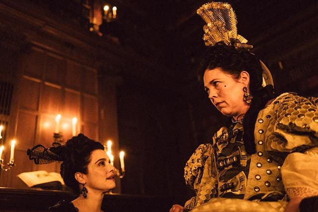 Rachel Weisz and Olivia Colman in ‘The Favourite’