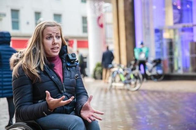 Paralympian Hannah Cockroft MBE has partnered with Skipton Building Society to create a short film on high street accessibility