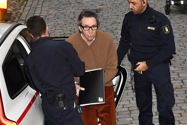 Frenchman Jean-Claude Arnault arrives at appeal court