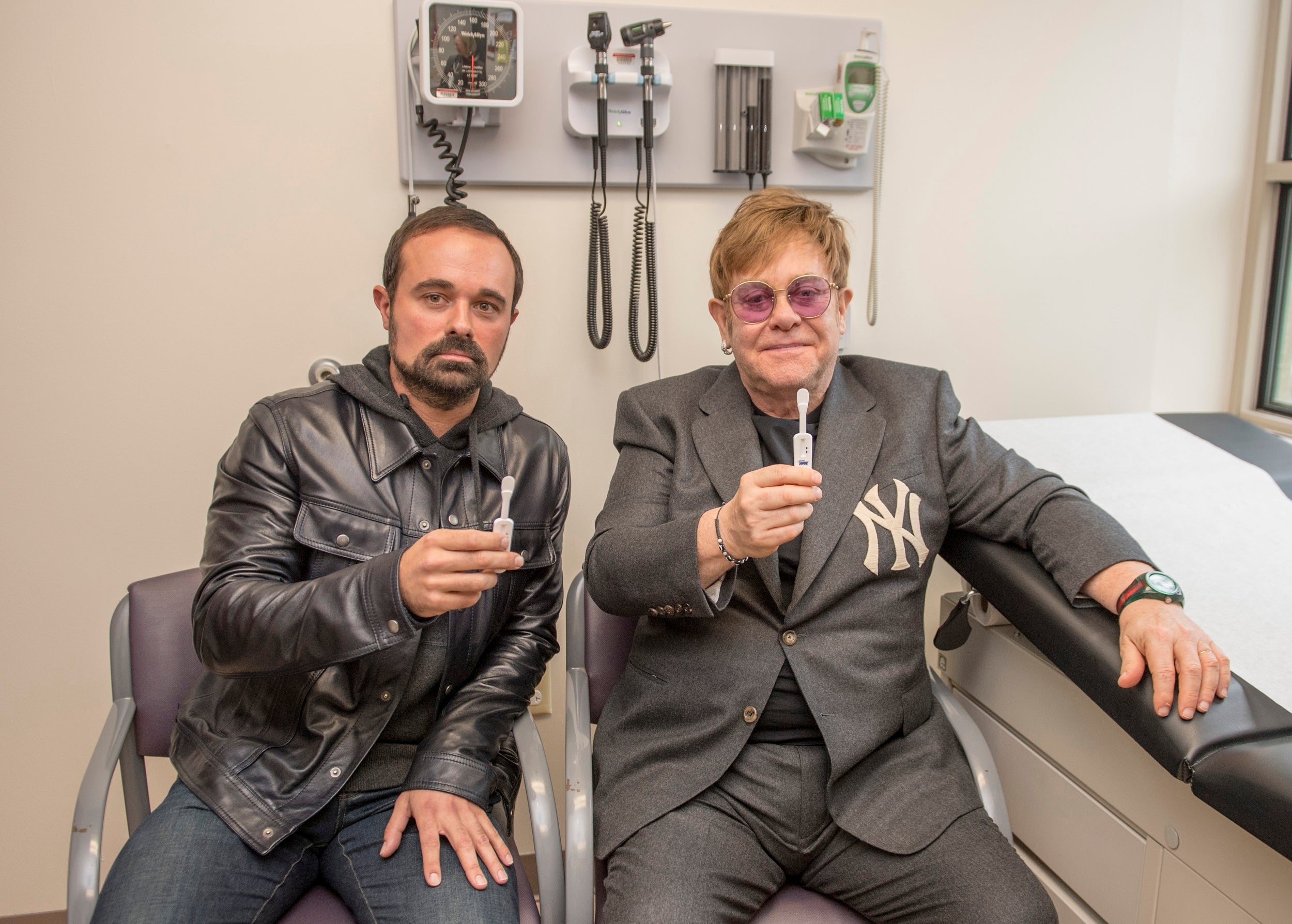 Sir Elton John and Evgeny Lebedev