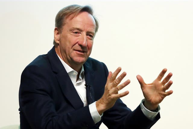 Alex Younger, Chief of the Secret Intelligence Service, known as MI6, delivers a speech at the University of St Andrews