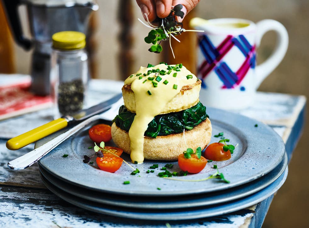 The tofu benedict is a real show stopper