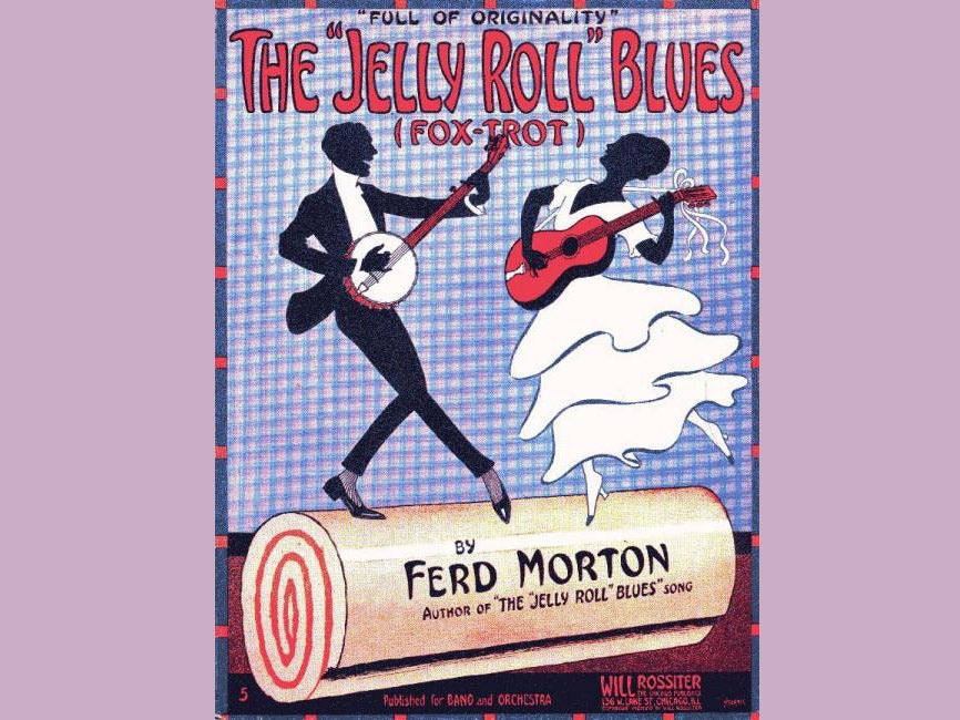 Sheet music cover: ‘The “Jelly Roll” Blues’, 1915