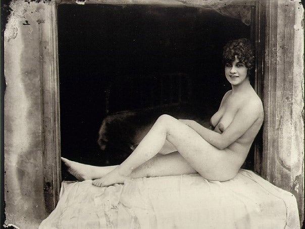 Portrait of woman in Storyville, New Orleans, circa 1912