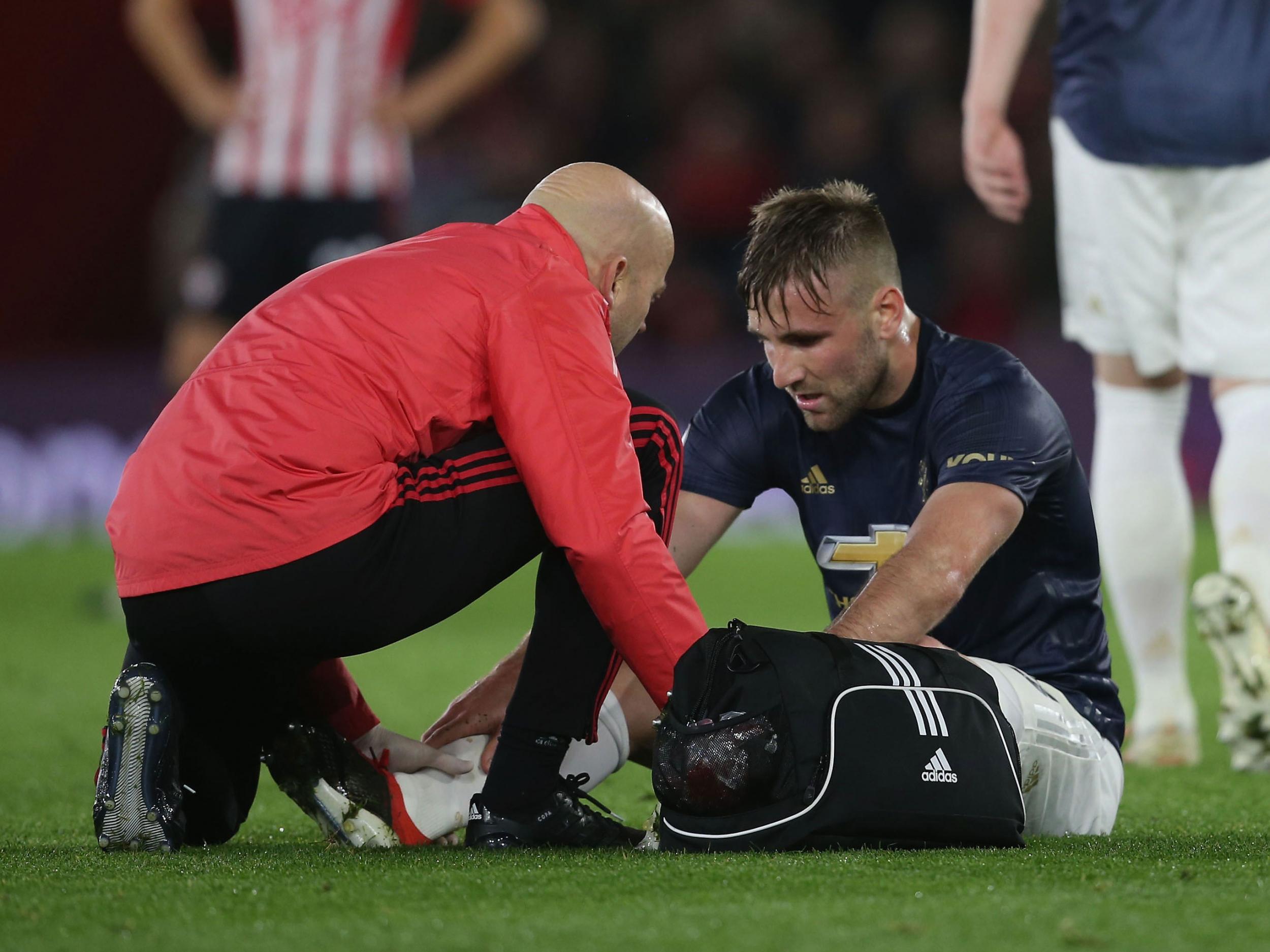 Luke Shaw is one of several players who could be unavailable