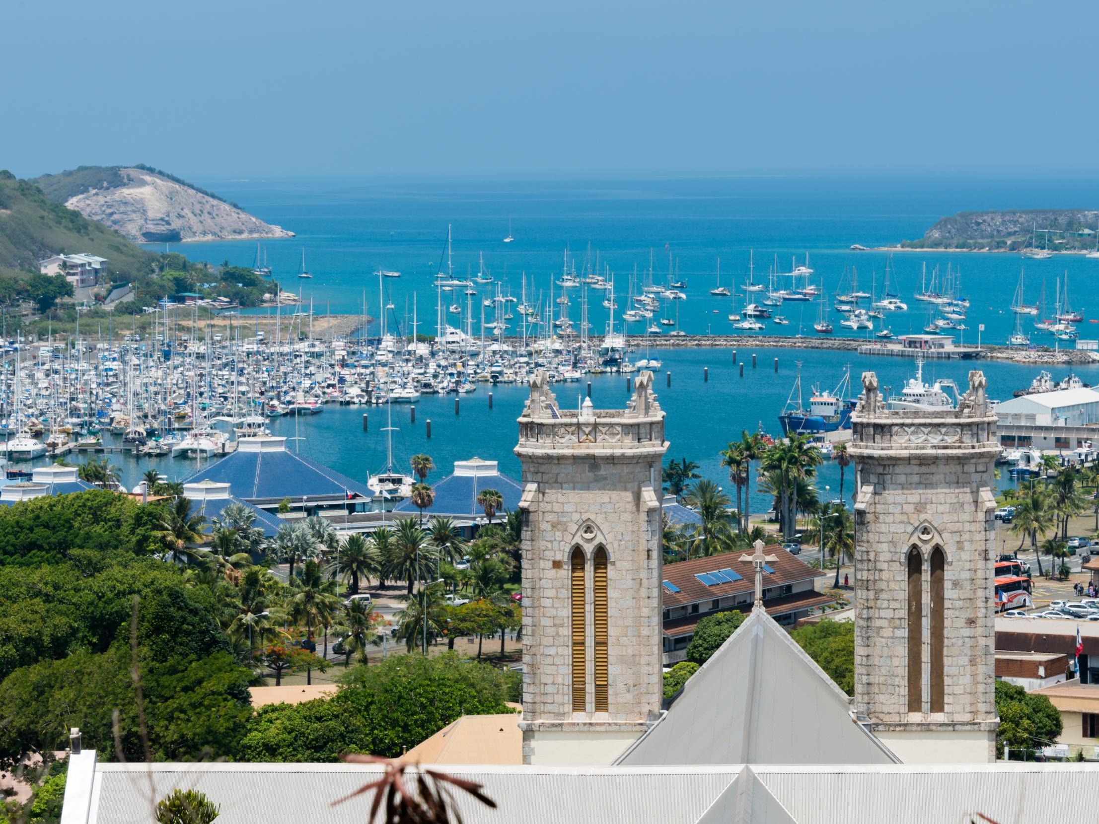 Saint Joseph Cathedral in Noumea, the capital of French territory New Caledonia, which lies 800 miles east of Australia