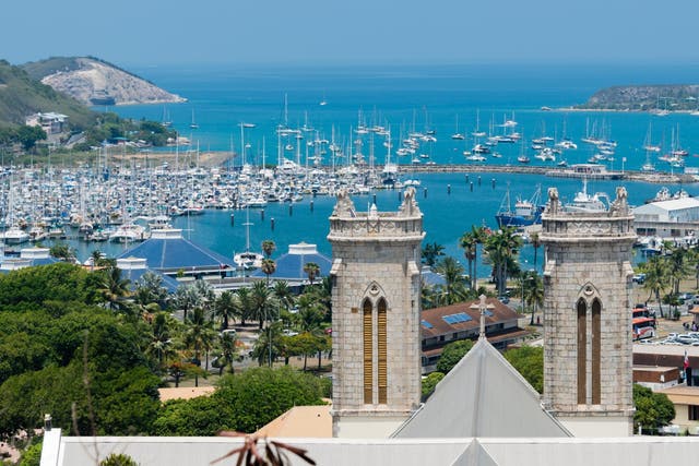 Saint Joseph Cathedral in Noumea, the capital of French territory New Caledonia, which lies 800 miles east of Australia