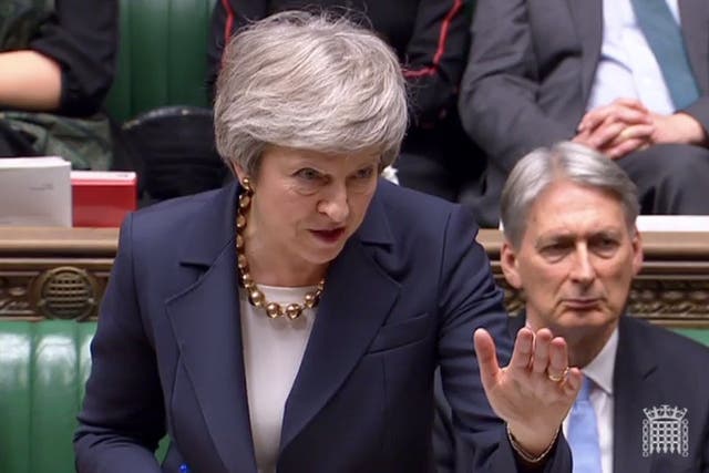 The prime minister speaks in the House of Commons on Tuesday