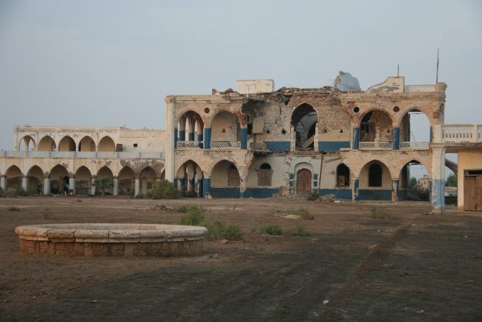 The crumbling former Governor’s Palace in Massawa