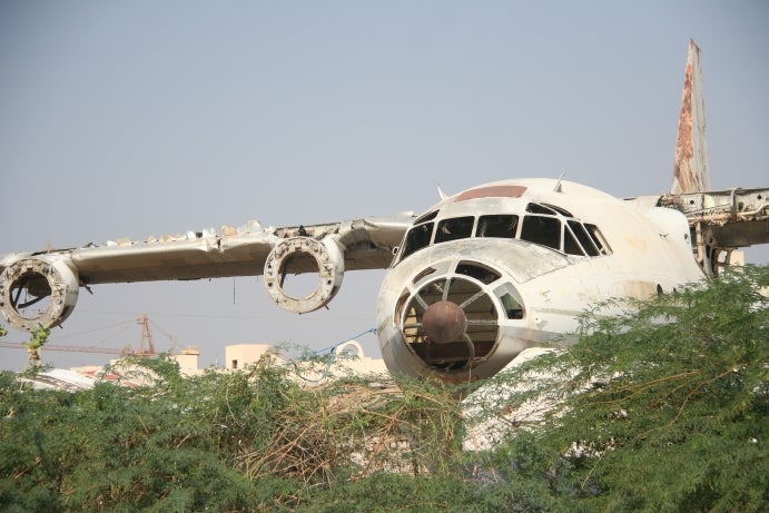 A former Soviet Antonov plane in Massawa
