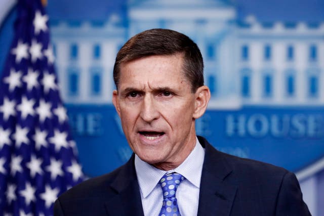 Michael Flynn served as Trump’s national security adviser in 2017