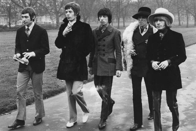 The Rolling Stones walk through London’s Green Park