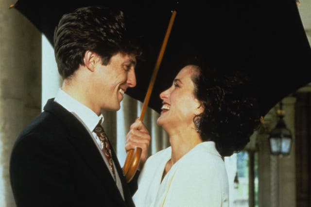 Hugh Grant and Andie MacDowell in ‘Four Weddings and a Funeral’ (Re