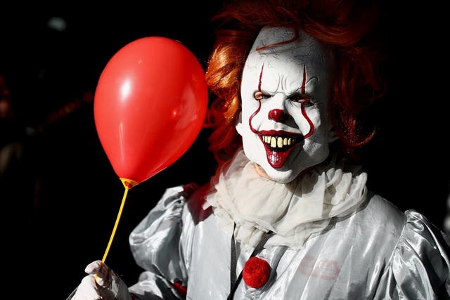 The creepy trend is thought to have started as a homage to the Pennywise character from the Stephen King novel ‘It’