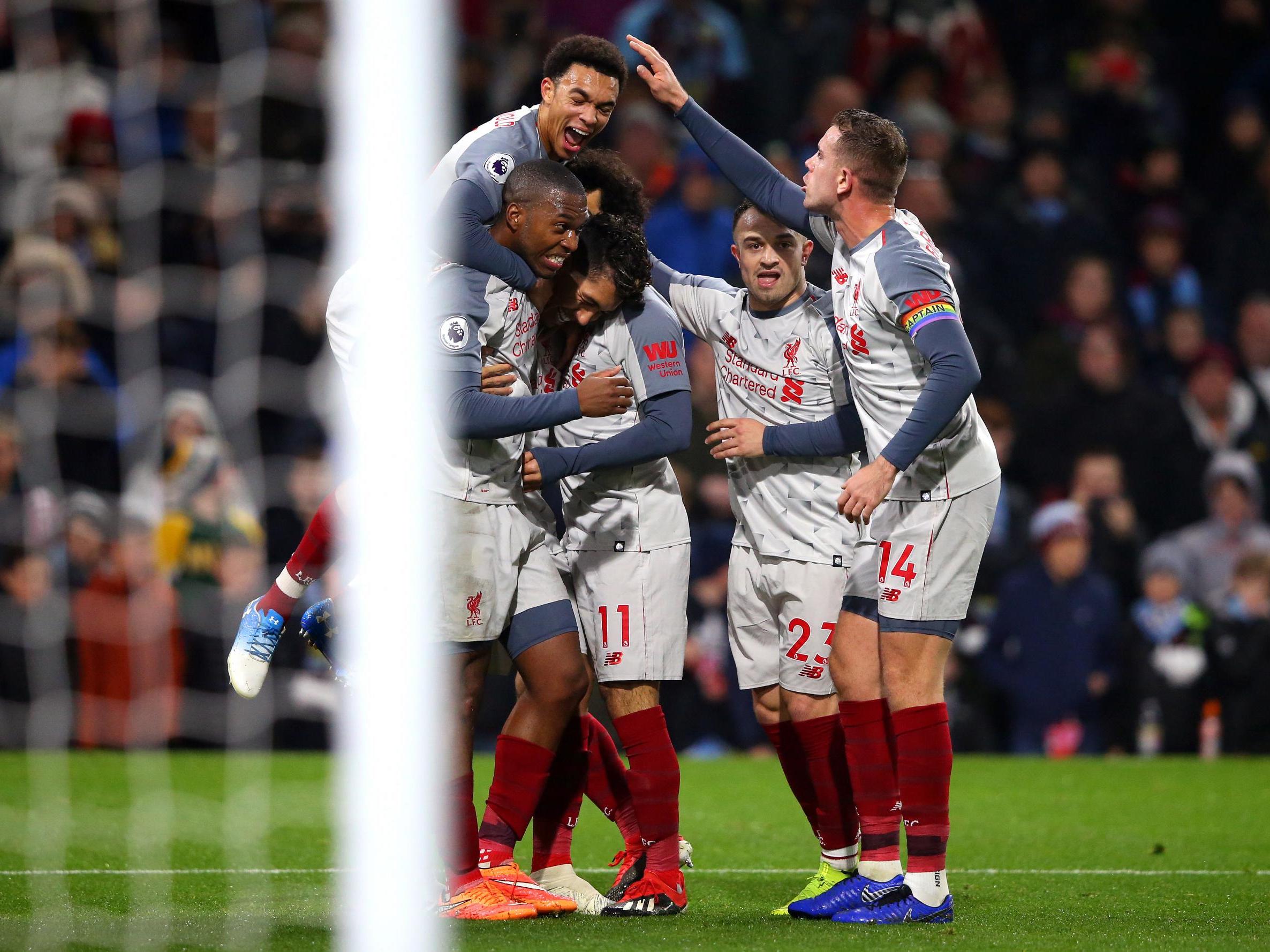 Liverpool fell behind to Burnley before fighting back to earn a 3-1 win