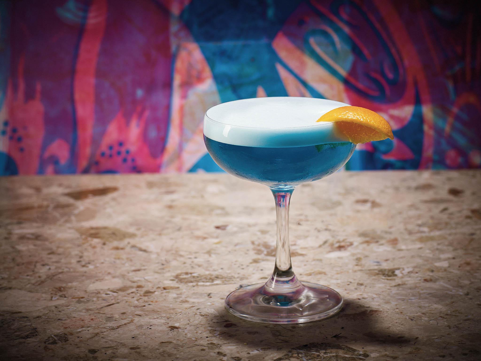 Mezcali Blues cocktail