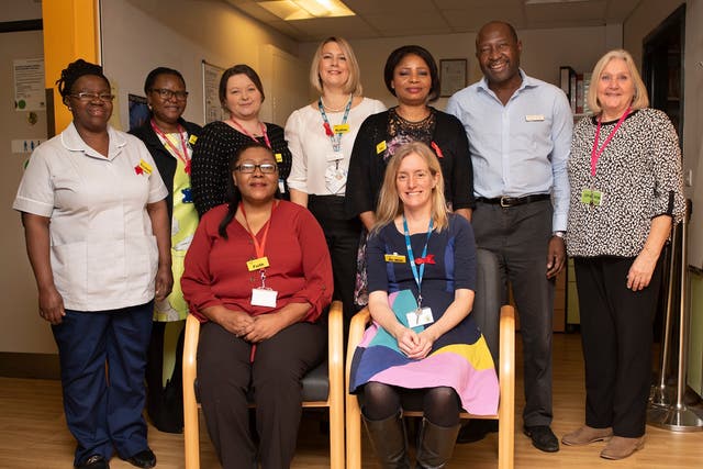 The team at Alexis HIV clinic in south London
