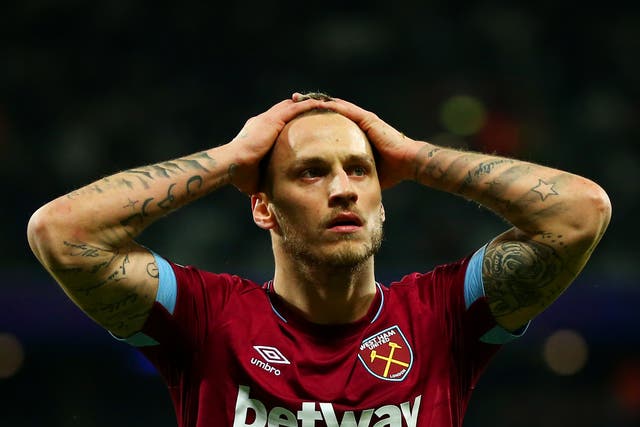 Marko Arnautovic is set for a spell on the sidelines
