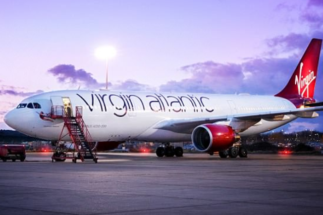 A Virgin Atlantic A330 Airbus jet
