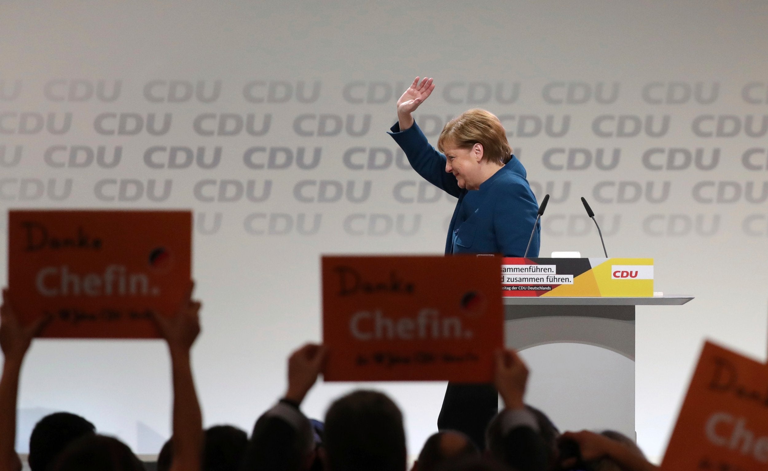 Angela Merkel bids her party a farewell