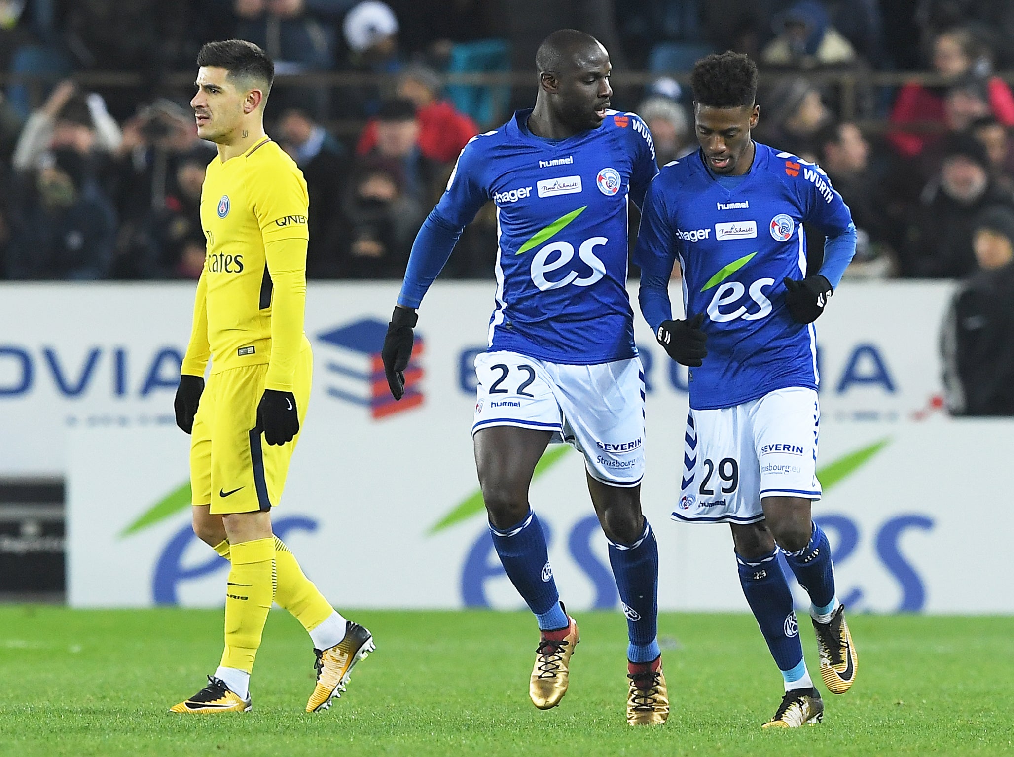 Strasbourg stunned Paris Saint-Germain last winter