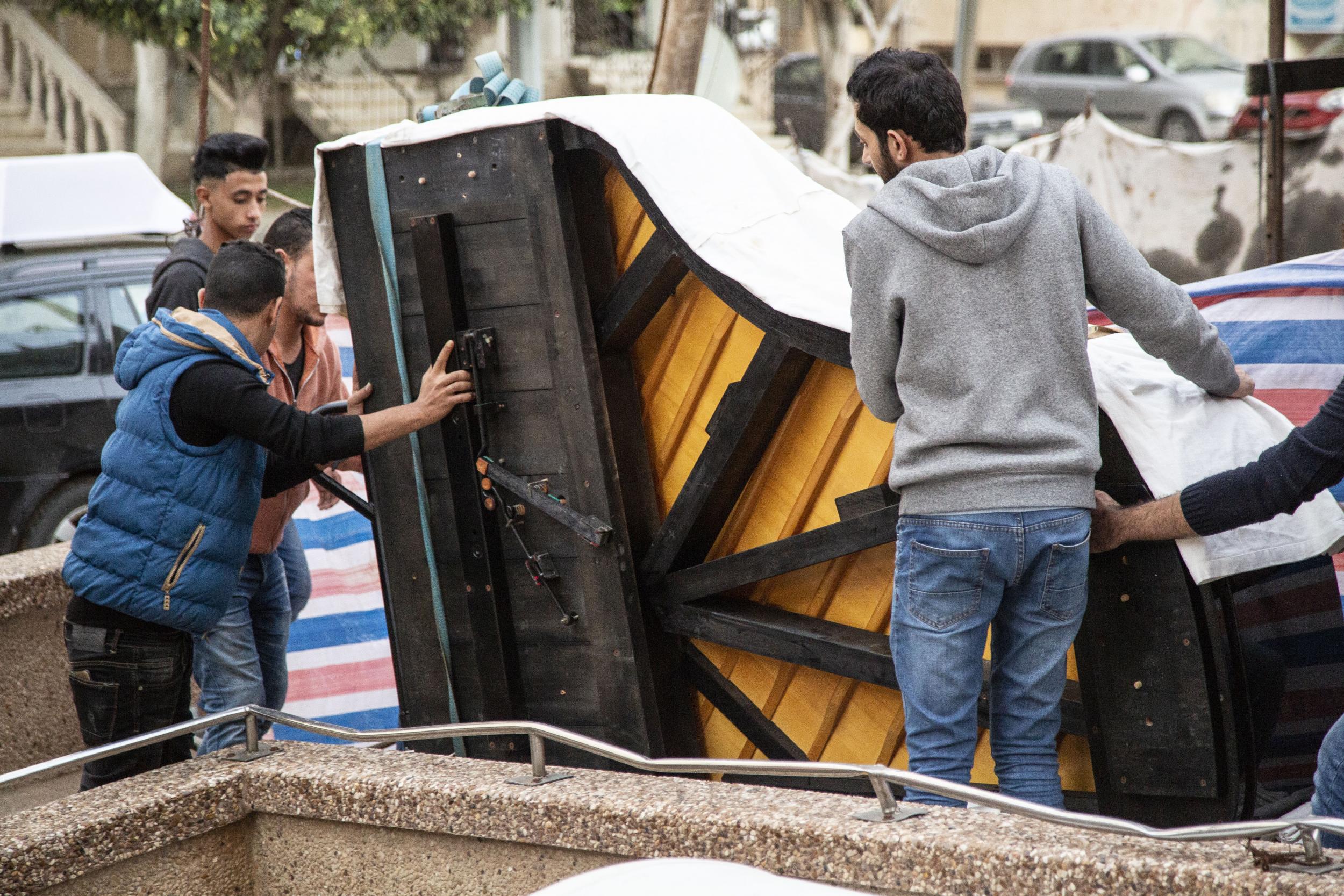 Gaza's only grand is moved back to its owners after its first concert