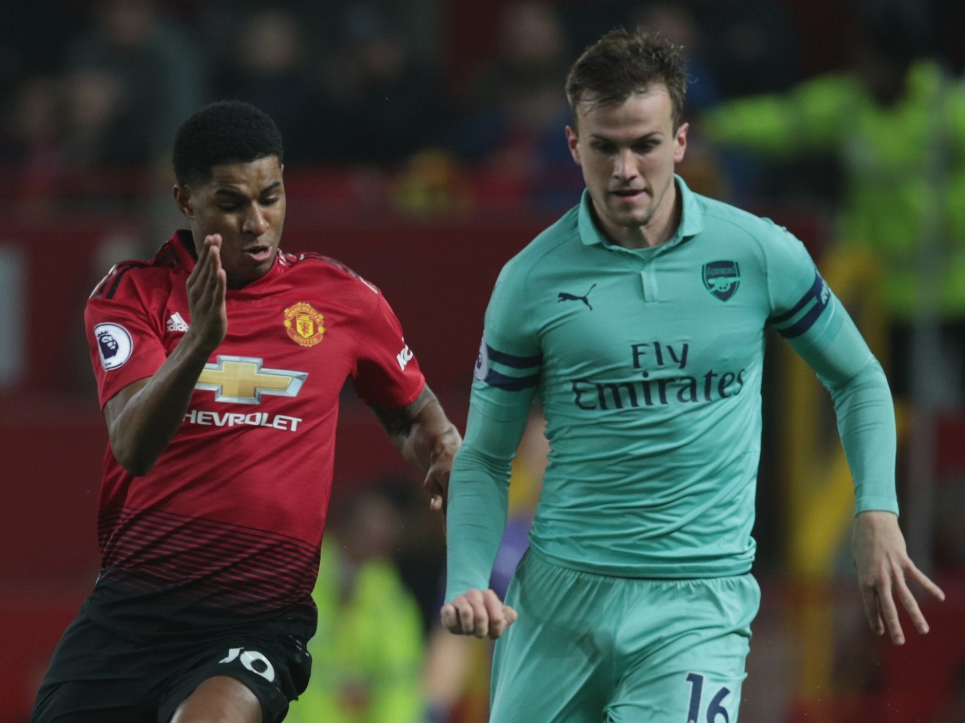 Rob Holding is not blaming Marcus Rashford for his season-ending knee injury