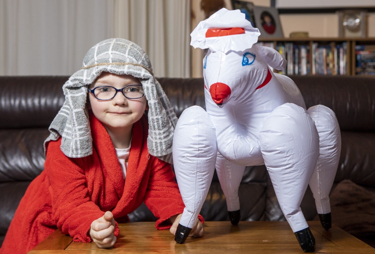 Helen Cox mistakenly sent Alfie to his school nativity with a sheep sex doll