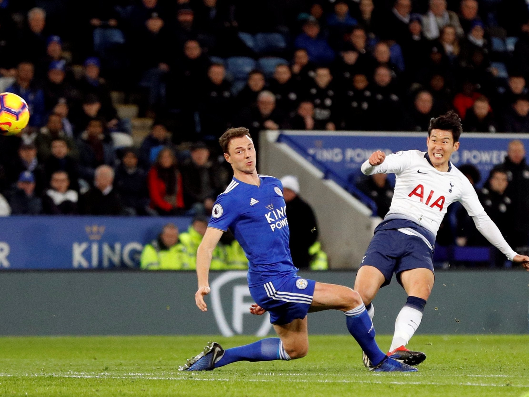 Son Heung-min bends in a brilliant opening goal