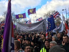 Tommy Robinson and Ukip lead Brexit 'betrayal' march 
