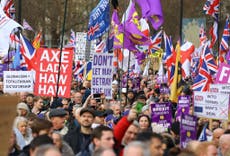 Far-right Brexit rally attracts just 2,000 protesters