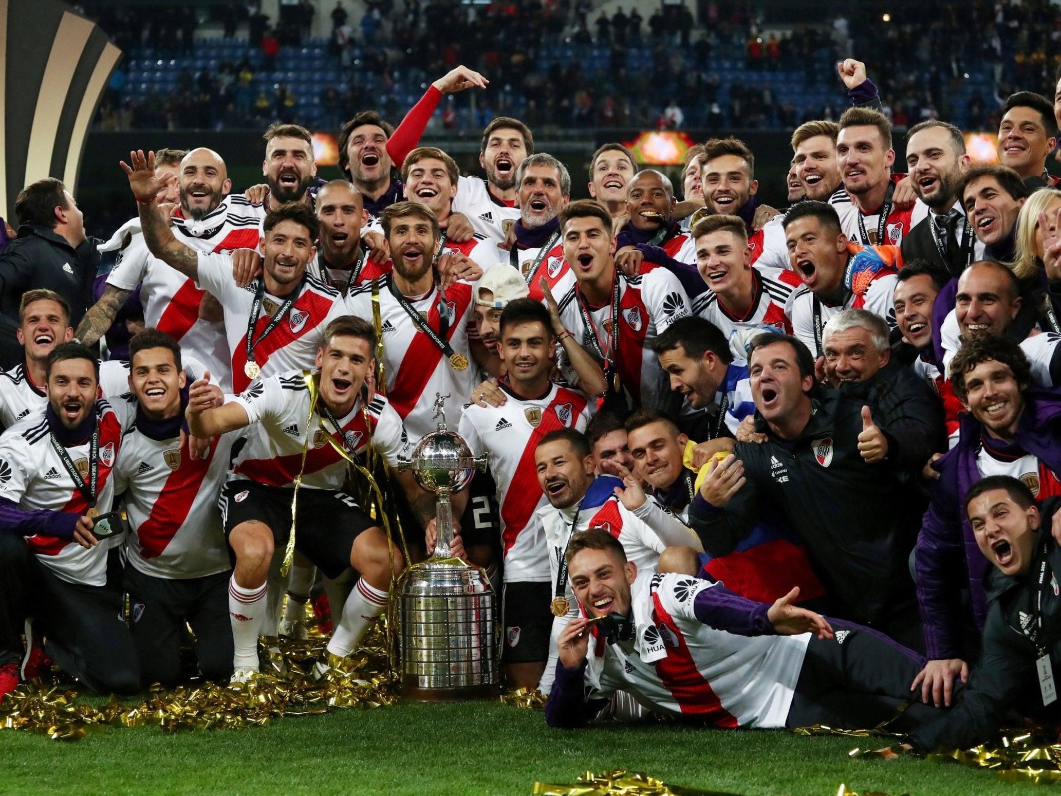 River Plater were crowned the champions of South America with victory over Boca Juniors