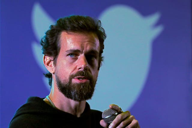 Twitter CEO Jack Dorsey addresses students during a town hall at the Indian Institute of Technology (IIT) in New Delhi, India