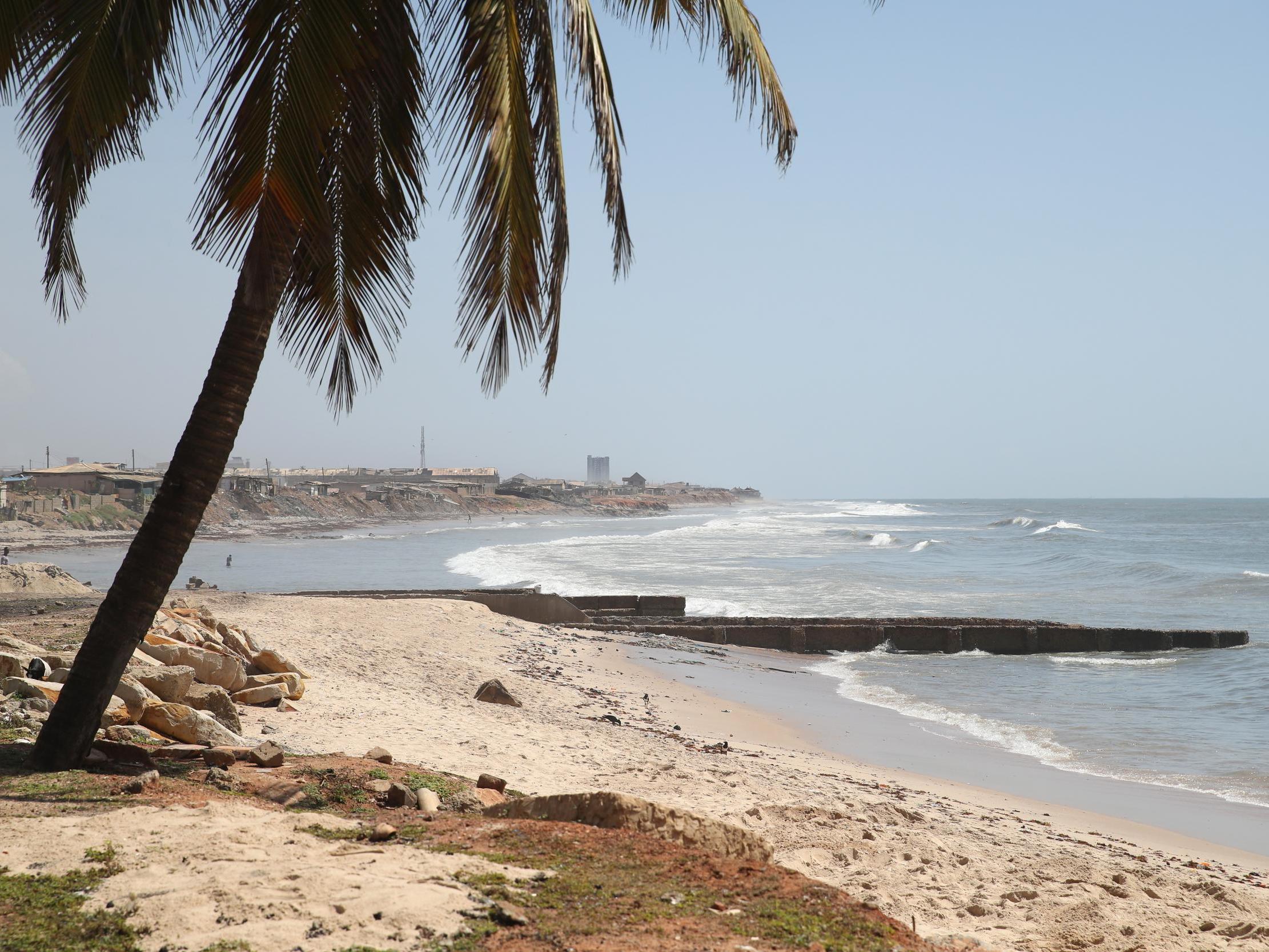 Four British schoolgirls and their teacher have been sexually assaulted in a coastal area near the Ghanaian capital of Accra