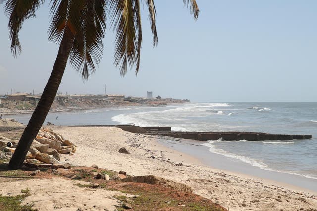 Four British schoolgirls and their teacher have been sexually assaulted in a coastal area near the Ghanaian capital of Accra