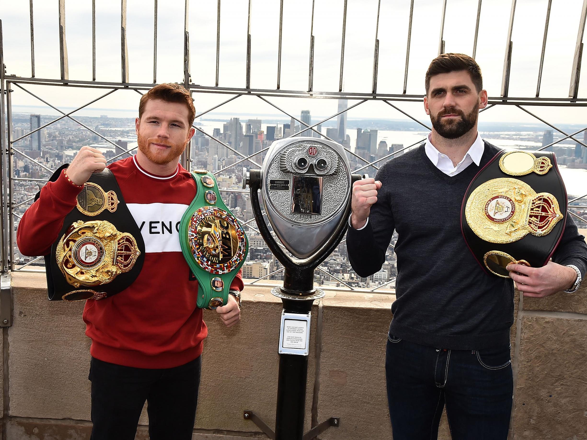 Canelo is bidding to become a three-weight world champion against Fielding