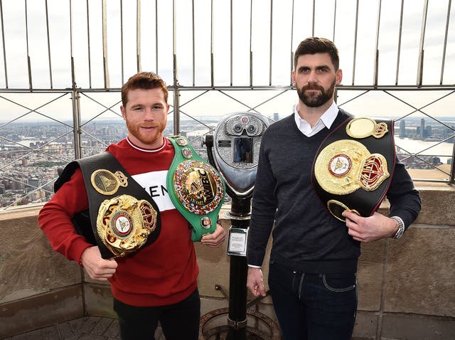 Canelo and Rocky Fielding fight in New York this weekend