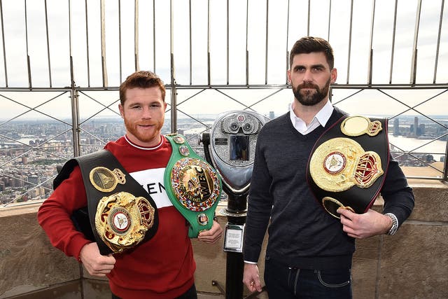Canelo and Rocky Fielding fight in New York this weekend