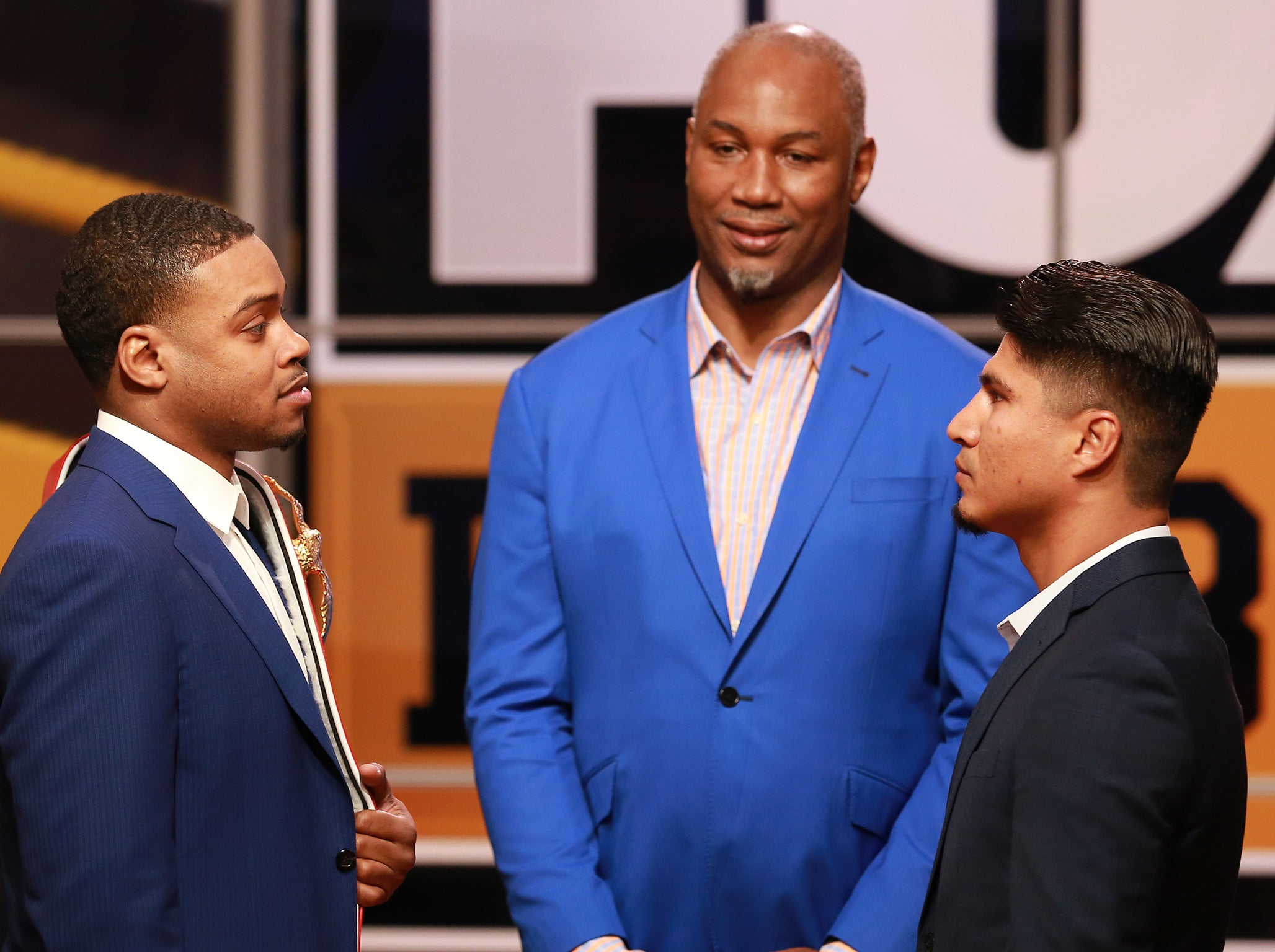 Errol Spence Jr and Mikey Garcia fight in 2019