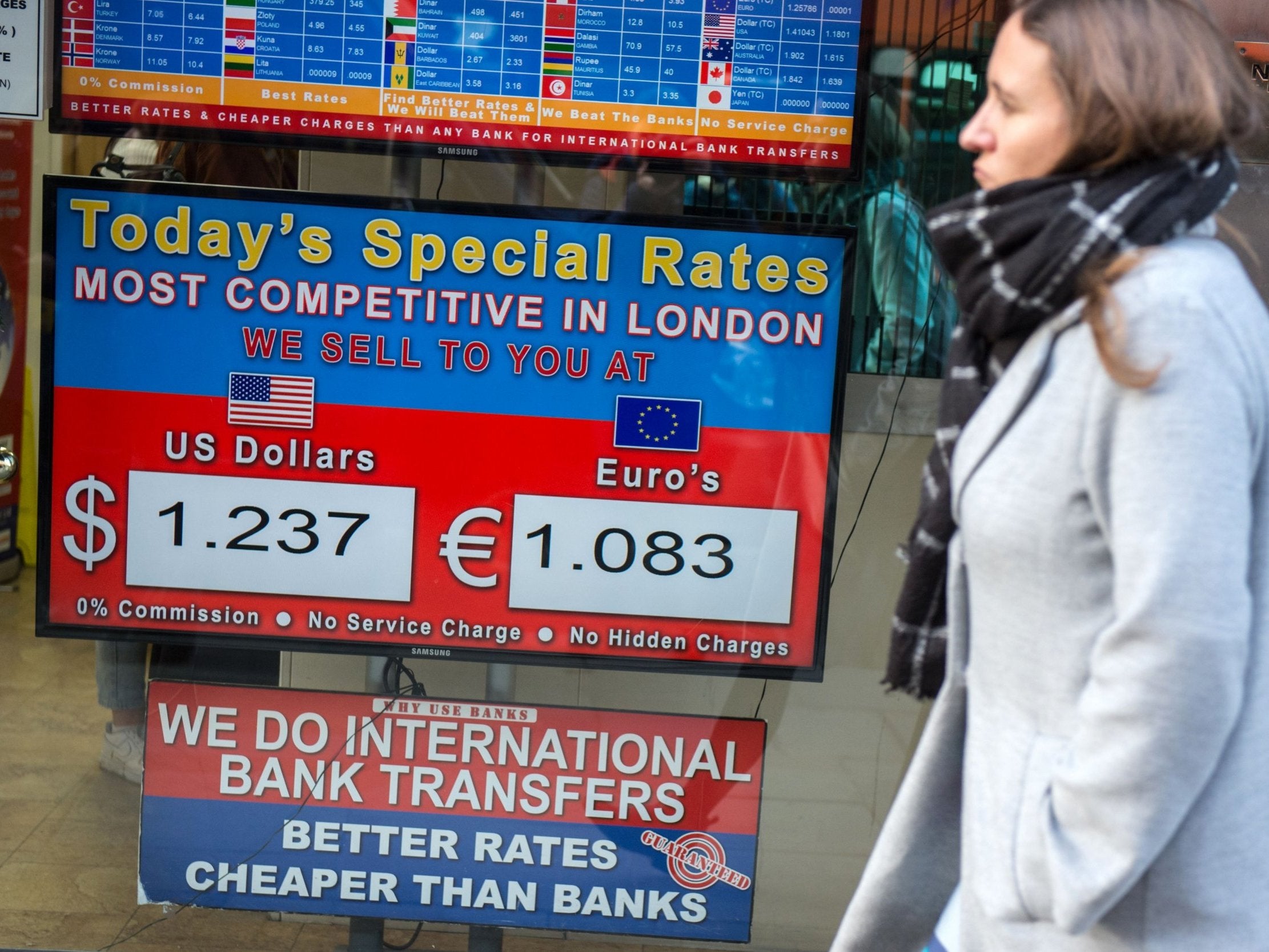 The pound was hammered on Monday when the vote on the Brexit deal was delayed