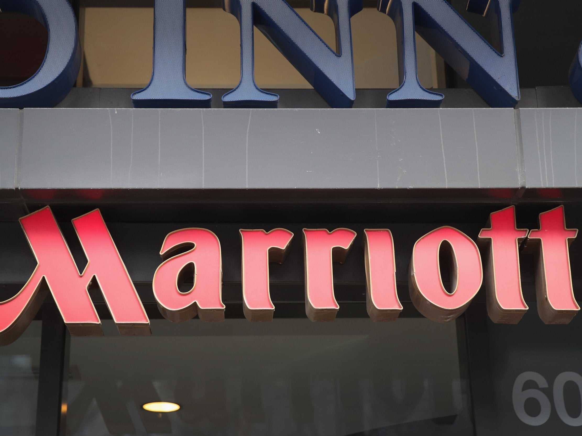 A sign marks the location of a Fairfield Inn & Suites Marriott hotel on November 30, 2018 in Chicago