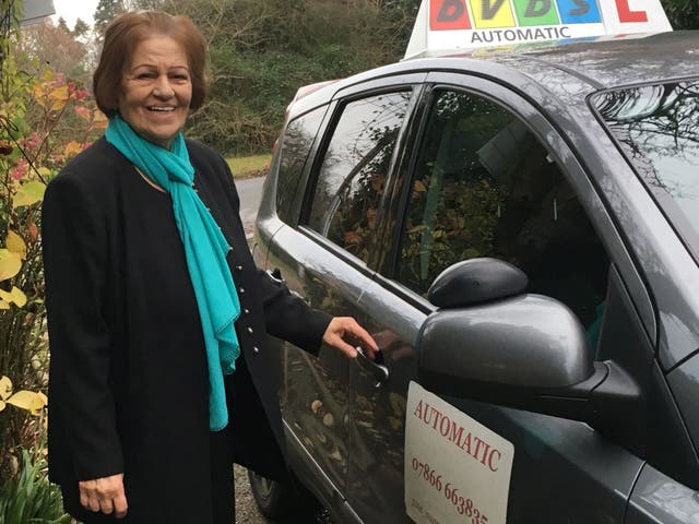 Josephine Sheeka, 82, has passed her driving test at the first attempt. Ms Sheeka, who lives near Colchester, Essex, learnt with instructor June Musson from Dedham Vale Driving School.