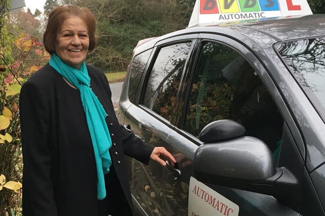 Josephine Sheeka, 82, has passed her driving test at the first attempt. Ms Sheeka, who lives near Colchester, Essex, learnt with instructor June Musson from Dedham Vale Driving School.