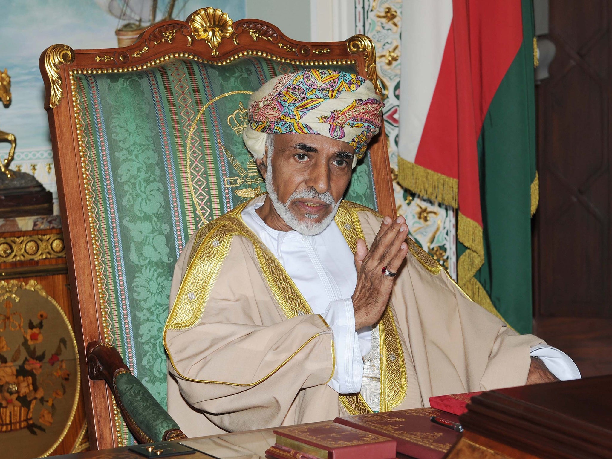 Omani sultan Qaboos bin Said has long played a moderating, mediating role in the region’s conflicts