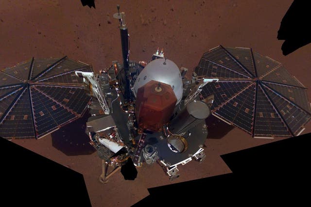 This is NASA InSight's first full selfie on Mars