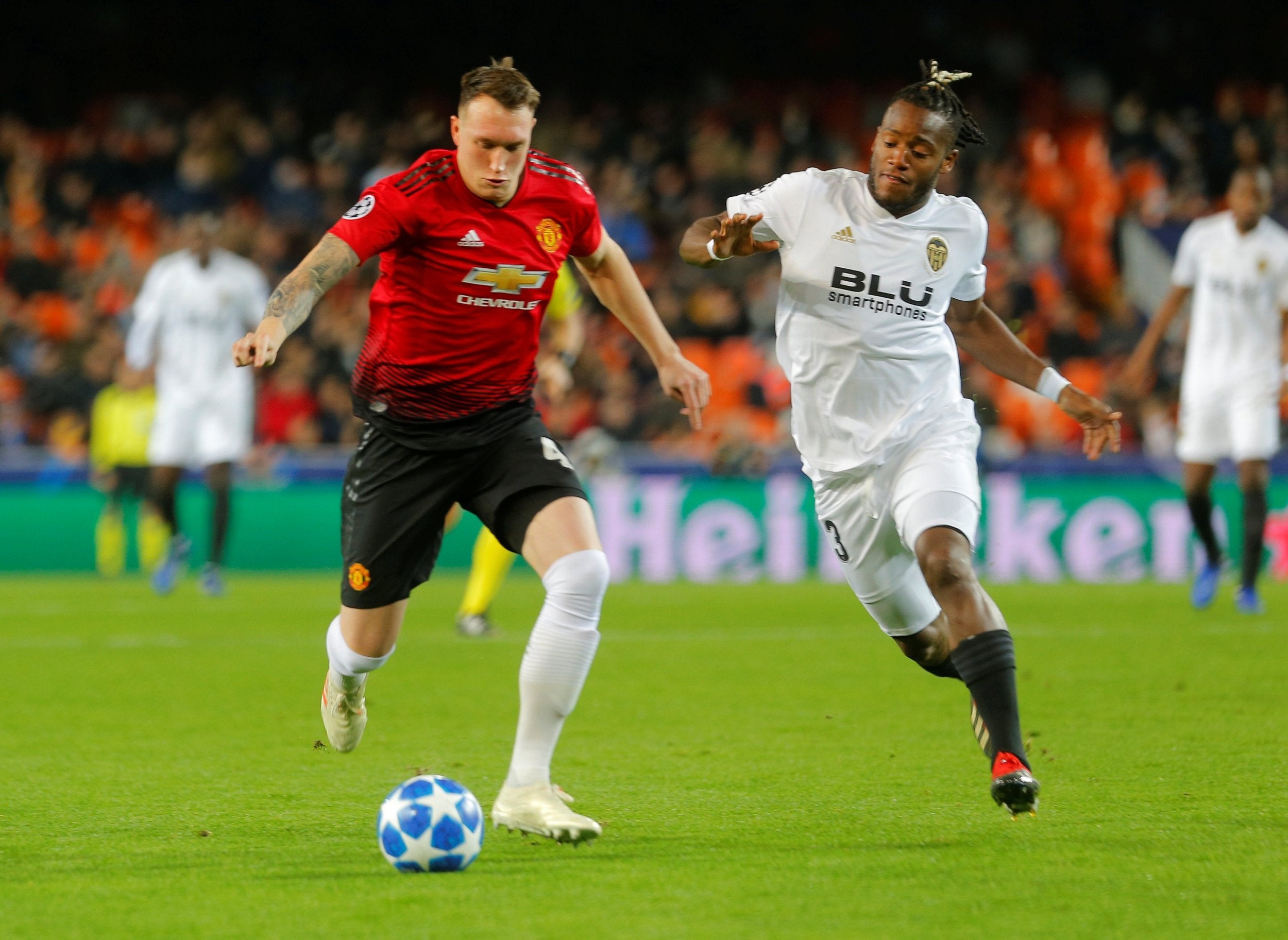 Batshuayi in action against Manchester United this season