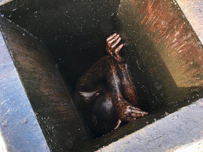 The 29-year-old man spent two days in the vent