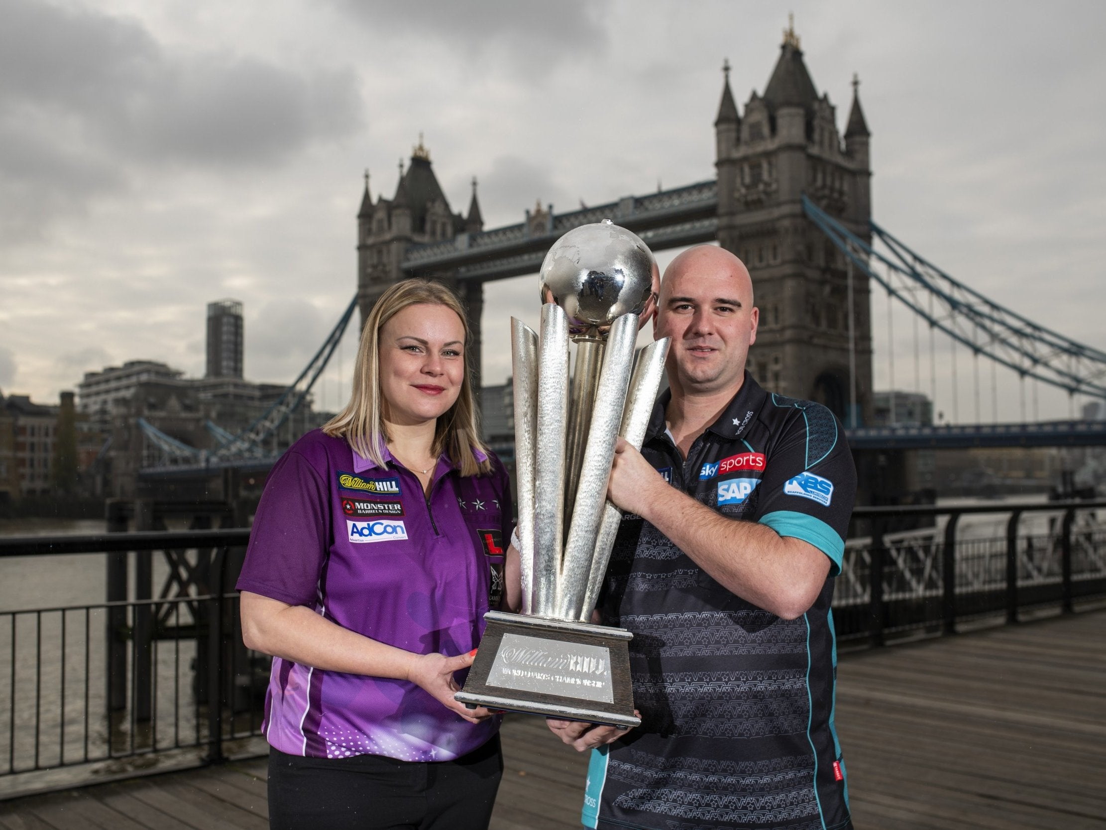 Reigning world champion Rob Cross and Anastasia Dobromyslova will compete at the Alexandra Palace this month