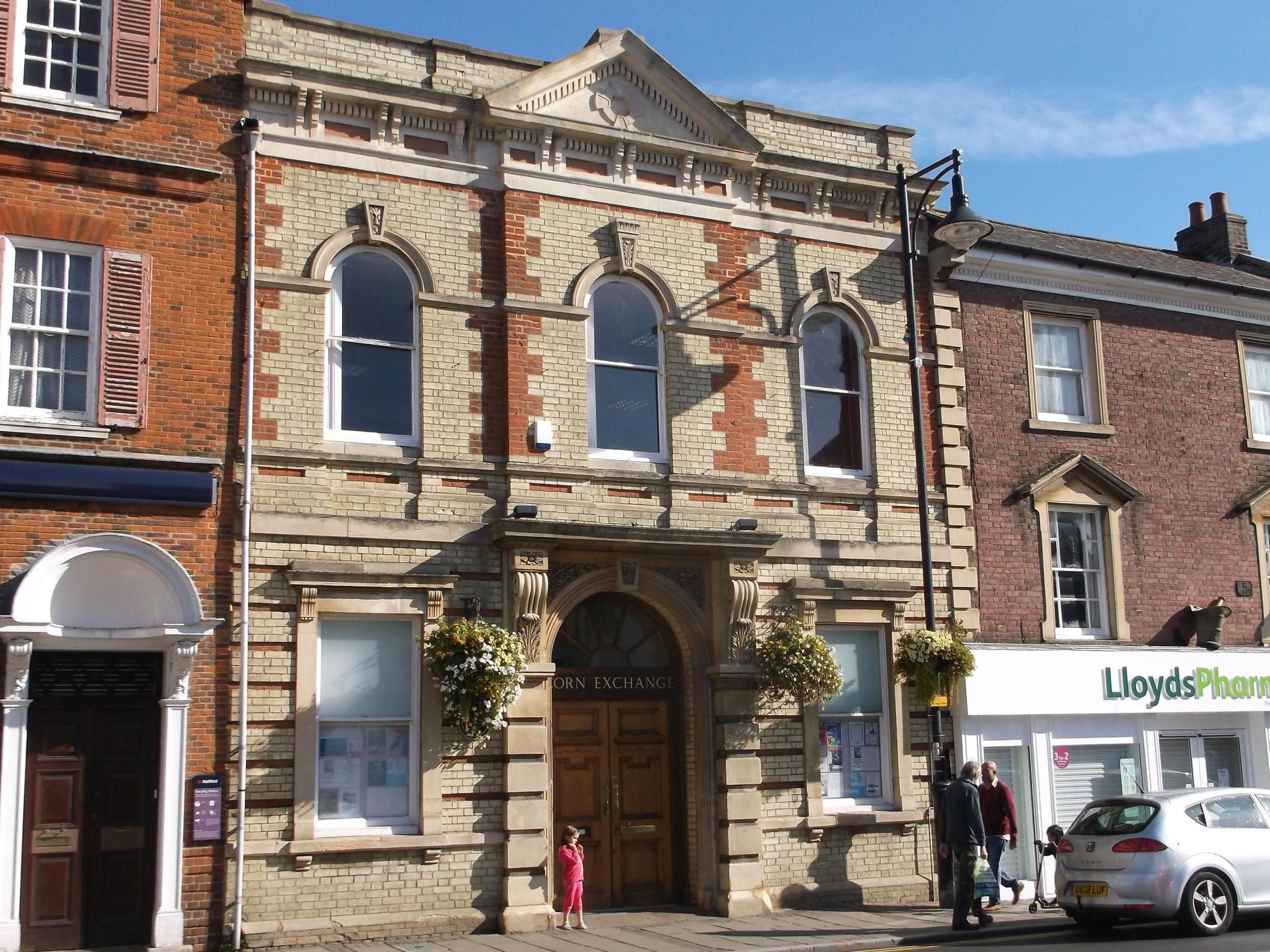 The Corn Exchange in St Ives, Cambridgeshire, where the event was taking place