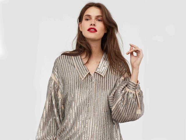 Sequin-Embroidered Blouse, £69.99, H&M